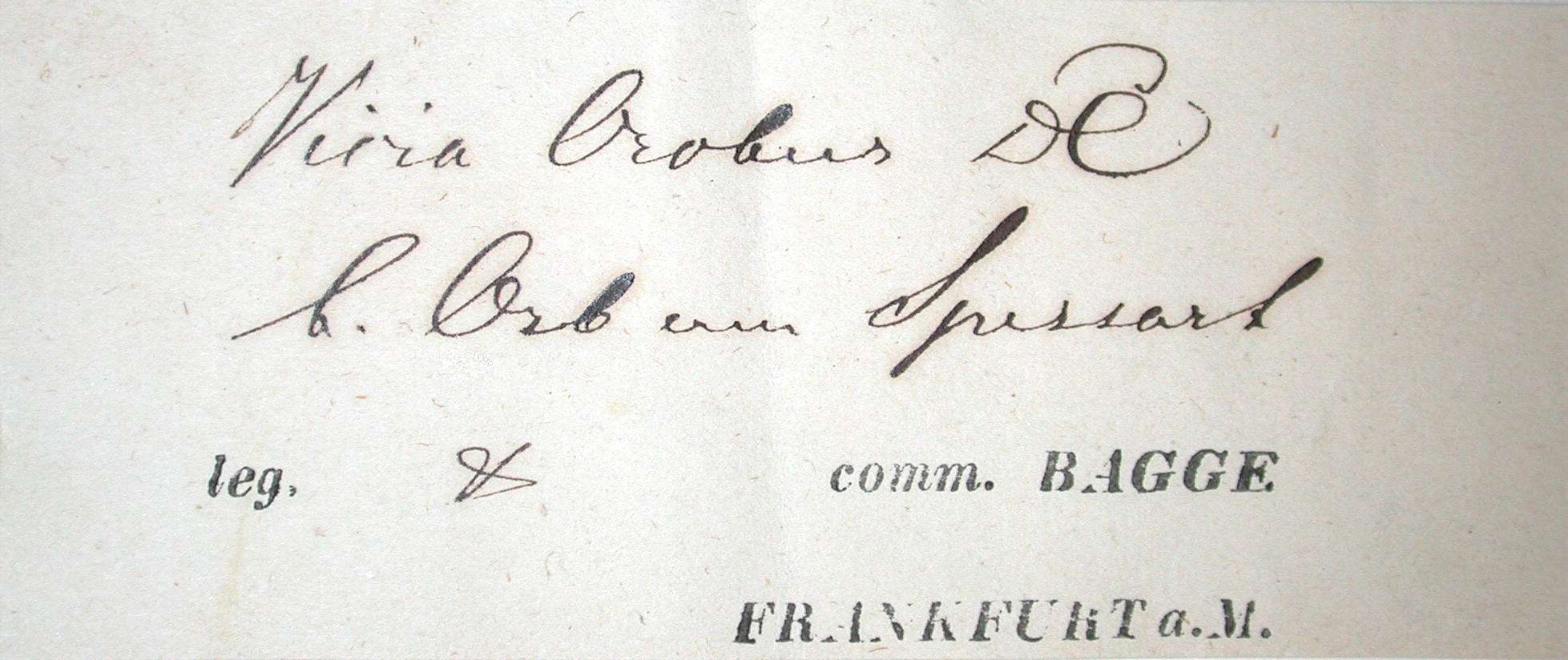 Handschrift Hermann Bagge, Beleg aus STU